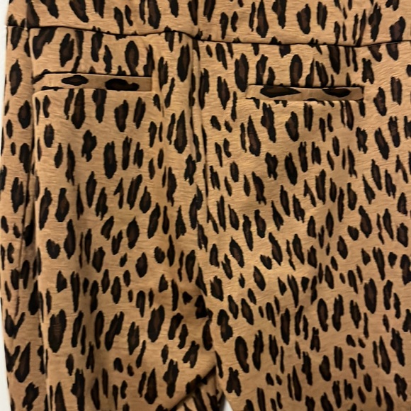 NWT New York & Co Leopard Print Pants Size XL Petite Comfy Stretch - Picture 5 of 8